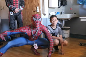 Denver Health Superheroes Meet Patients
