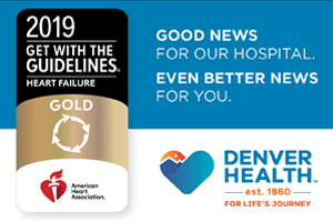 Denver Health Gold for Heart Failure 2019 Recognition Badge