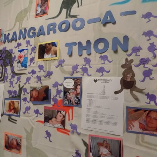 Kangaroo-a-thon board 