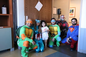 Denver Health Superheroes Meet Patients