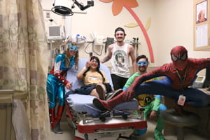 Denver Health Superheroes Meet Patients