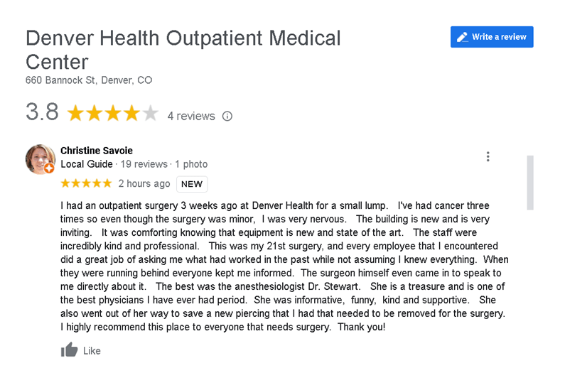 Review OutpatientMedicalCenter