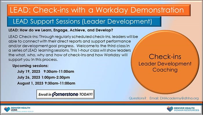 Workday LEAD Check-Ins image