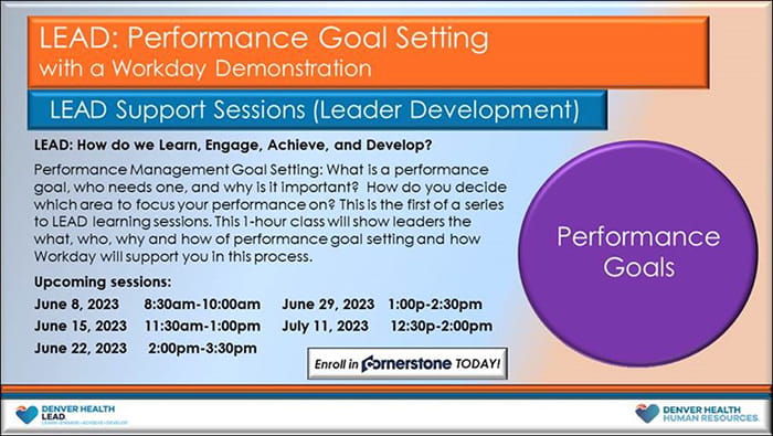 Workday LEAD Performance Goals image