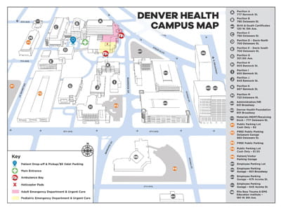 Denver Health Campus Map