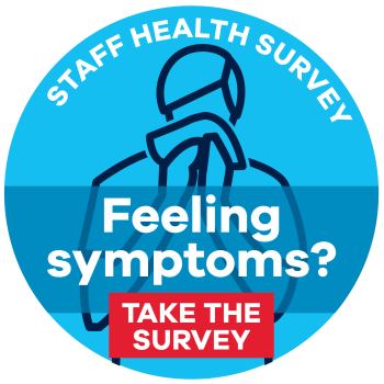Staff Health Survey Button