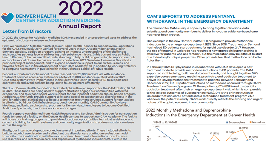 Center for Addiction Medicine 2022 Annual Report Thumbnail