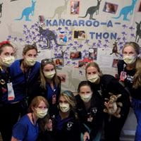 Nurse team at kangaroo-a-thon