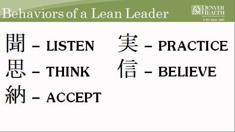 behaviors of a lean leader