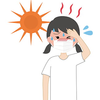 girl with mask on with heat illness COVID-19 Denver Health