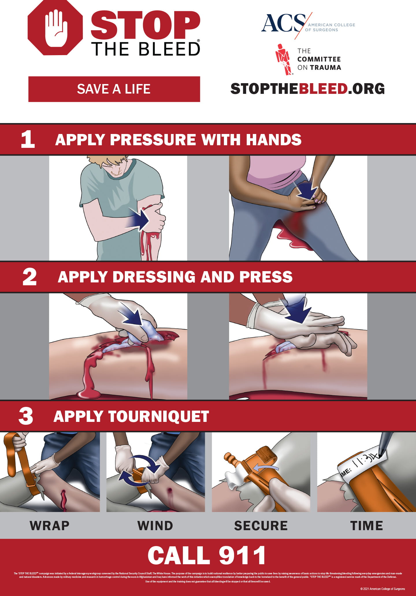Stop the bleed poster (Mobile)