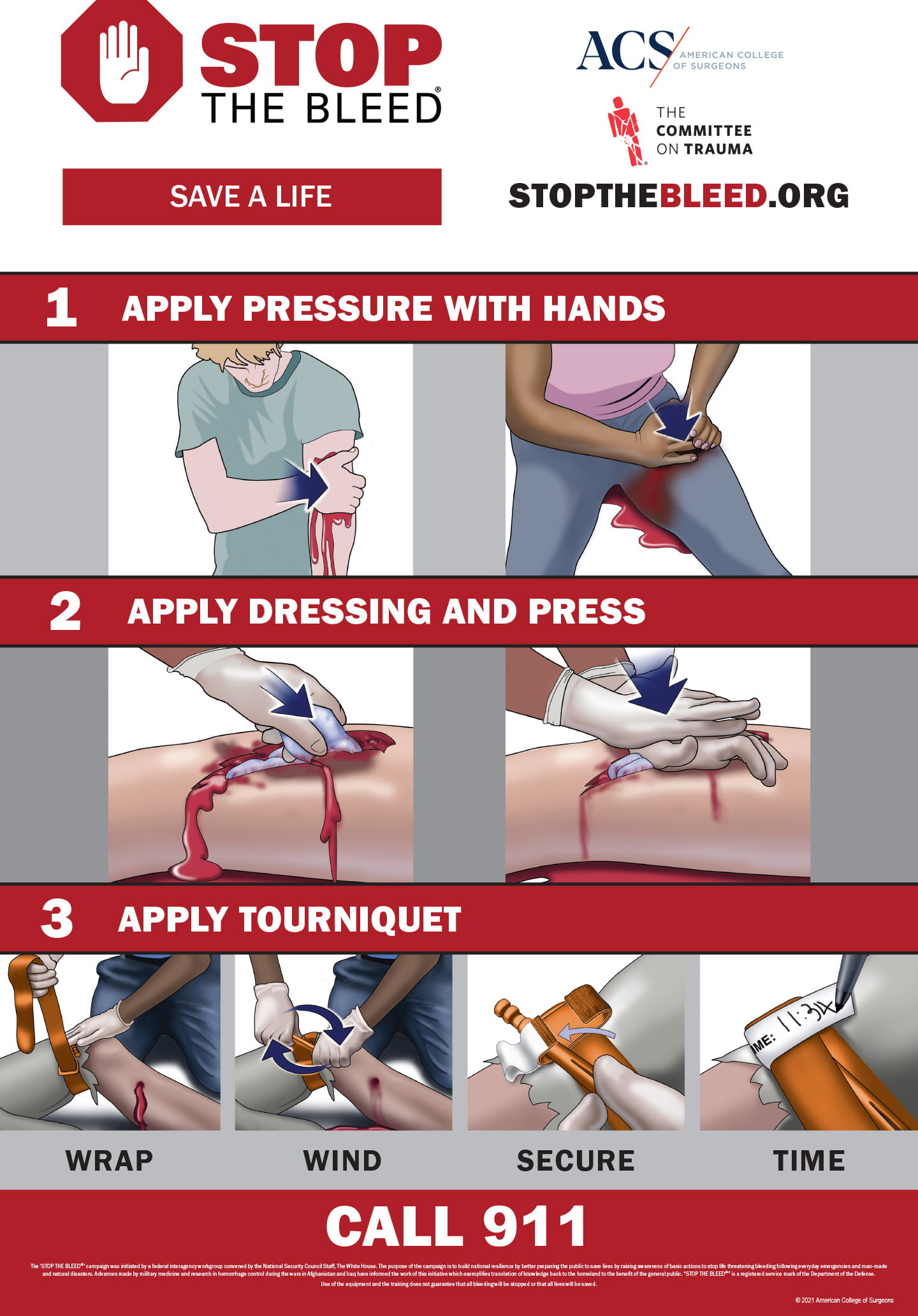 Stop the bleed poster (Desktop)