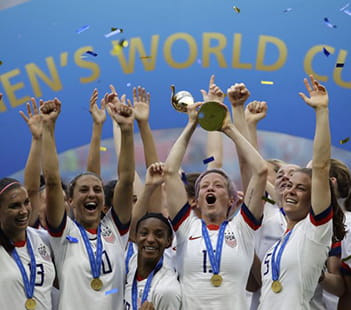 US Women's Soccer Team World Cup 2019 Win Photo Credit: AP