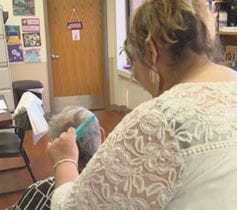 Cancer Survivor Gives Haircuts to Cancer Survivors