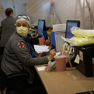 nurse at Denver Health during COVID-19 outbreak