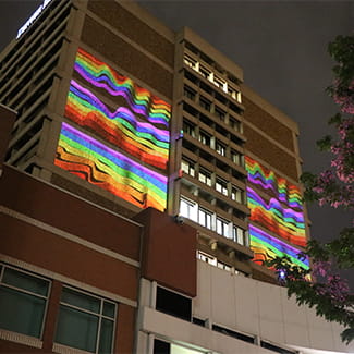 Denver Health Celebrates Pride Rainbow Colors Pavilion A