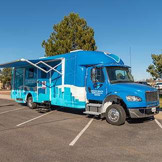 Denver Health's new Mobile Health Center offers COVID-19 testing at the Lowry Family Health Center