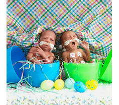 Denver Health NICU babies Easter 2022