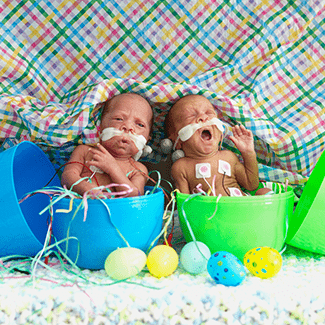 Denver Health NICU babies Easter 2022