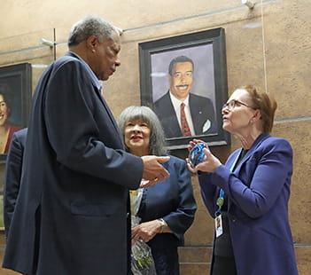 Wellington Webb Portrait unveiling