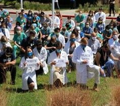 White Coats for Black Lives Observance at Denver Health