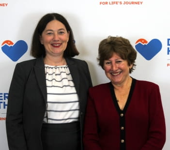 Denver Health CEO Robin D. Wittenstein and Patricia Gabow, former Denver Health CEO