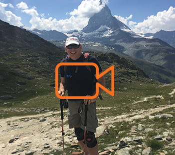 Denver Health patient Michael Rothschild in Switzerland