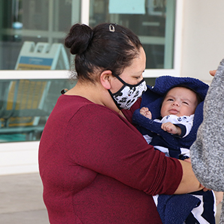 Denver Health COVID-19 patient Ruth González Esparza and her baby boy Jose
