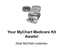 Photo of email phishing scam targeting MyChart users