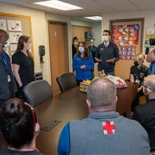 News Anchors Thank Denver Health Team on Superhero Day